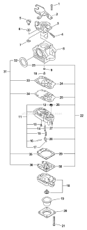 Page A Diagram and Parts List for PPT-260 07001001-07001098 Echo Pole Saw