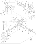 Gear Case, Auto-Oiler Diagram and Parts List for PPT-266H E04411001001-E04411999999 Echo Pole Saw