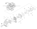 Intake Diagram and Parts List for PPT-266H E04411001001-E04411999999 Echo Pole Saw
