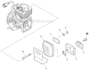 Exhaust Diagram and Parts List for PPT-266H E04512001001-E04512999999 Echo Pole Saw