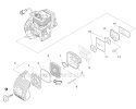 Intake Diagram and Parts List for PPT-266 E04111001001-E04111999999 Echo Pole Saw