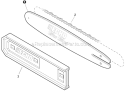 Standard Guide Bar, Sawing Chain Diagram and Parts List for PPT-266 E04111001001-E04111999999 Echo Pole Saw
