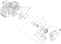 Starter Diagram and Parts List for PPT-266 E04111001001-E04111999999 Echo Pole Saw