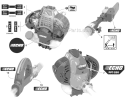 Labels, Kits, and Attachments Diagram and Parts List for PPT-266 E04111001001-E04111999999 Echo Pole Saw