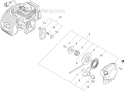 Starter Diagram and Parts List for PPT-266 E04212001001-E04212999999 Echo Pole Saw