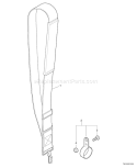 Page P Diagram and Parts List for PPF-210 E07511001001-E07511999999 Echo Pole Saw