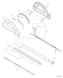 Page B Diagram and Parts List for PPT-280 E09213001001-E09213999999 Echo Pole Saw