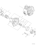 Page F Diagram and Parts List for PPT-280 E09213001001-E09213999999 Echo Pole Saw