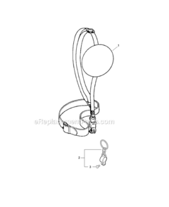 Shoulder_Harness Diagram and Parts List for PAS-265 S67911001001-S67911999999 Echo Trimmer