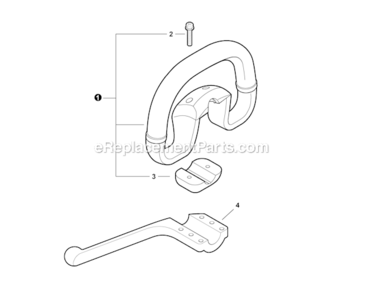 Front_Handle Diagram and Parts List for PAS-265 S67911001001-S67911999999 Echo Trimmer