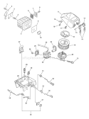 Page G Diagram and Parts List for QV-680 C03403001001-C03403999999 Echo Chainsaw