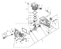 Page C Diagram and Parts List for QV-8000 Type 1 -After S/N 001001 Echo Chainsaw