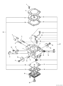 Page B Diagram and Parts List for QV-8000 Type 1E -After S/N 001001 Echo Chainsaw