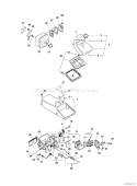 Page G Diagram and Parts List for QV-8000 Type 1E -After S/N 001001 Echo Chainsaw