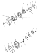 Page E Diagram and Parts List for SHC-1700 Type 1 -After S/N 001001 Echo Hedge Trimmer