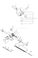 Page C Diagram and Parts List for SHC-1700 Type 1E -After S/N 504768 Echo Hedge Trimmer