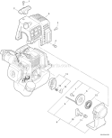 Engine Cover Starter Diagram and Parts List for SHC-210 10001001-10999999 Echo Hedge Trimmer