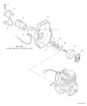 Fan Case Clutch Diagram and Parts List for SHC-210 10001001-10999999 Echo Hedge Trimmer