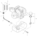 Fuel System Diagram and Parts List for SHC-210 S84513001001-S84513999999 Echo Hedge Trimmer