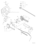 Part Location Diagram of 17801252630 Echo Lockout-Throttle Trigger