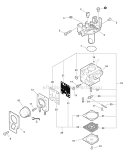 Carburetor Diagram and Parts List for SHC-225S S86012001001-S86012999999 Echo Hedge Trimmer