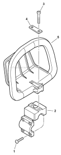 Front Handle Diagram and Parts List for SHC-225S S86111001001-S86111999999 Echo Hedge Trimmer