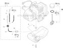 Fuel System Diagram and Parts List for SHC-225S S86213001001-S86213999999 Echo Hedge Trimmer
