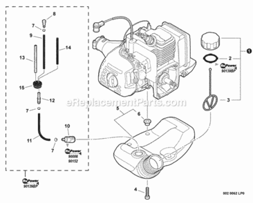 Fuel_System Diagram and Parts List for SHC-225 S85411001001 - S85411999999 Echo Hedge Trimmer