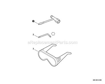 Tools Diagram and Parts List for SHC-225 S85411001001 - S85411999999 Echo Hedge Trimmer