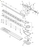 Page J Diagram and Parts List for SHC-225  Echo Hedge Trimmer
