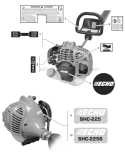 Page N Diagram and Parts List for SHC-225  Echo Hedge Trimmer