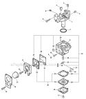 Page E Diagram and Parts List for SHC-225  Echo Hedge Trimmer