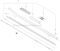 Main Pipe, Flexible Driveshaft Diagram and Parts List for SHC-266 T43911001001-T43911999999 Echo Hedge Trimmer