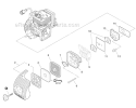 Intake Diagram and Parts List for SHC-266 T44012001001-T44012999999 Echo Hedge Trimmer