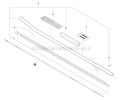 Main Pipe, Flexible Driveshaft Diagram and Parts List for SHC-266 T44012001001-T44012999999 Echo Hedge Trimmer