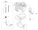 Fuel System Diagram and Parts List for SHC-266 T44113001001-T44113999999 Echo Hedge Trimmer