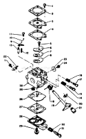 Page A Diagram and Parts List for SRM-140DA  Echo Trimmer