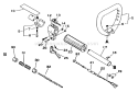 Page B Diagram and Parts List for SRM-1500  Echo Trimmer