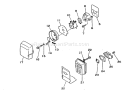 Page F Diagram and Parts List for SRM-1500  Echo Trimmer