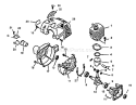 Page C Diagram and Parts List for SRM-1501 0039001 - 0083386 Echo Trimmer