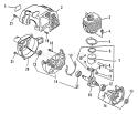 Page C Diagram and Parts List for SRM-1501 0083387 - 0135000 Echo Trimmer
