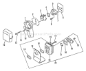 Page F Diagram and Parts List for SRM-1501 0083387 - 0135000 Echo Trimmer