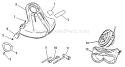 Page G Diagram and Parts List for SRM-1501 0083387 - 0135000 Echo Trimmer