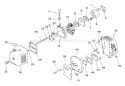 Page E Diagram and Parts List for SRM-2000  Echo Trimmer