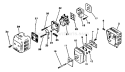 Page E Diagram and Parts List for SRM-200CE  Echo Trimmer