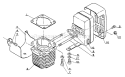 Part Location Diagram of 14561005330 Echo Muffler