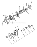 Page C Diagram and Parts List for SRM-2100SB Type 1E -After S/N 501001 Echo Trimmer