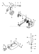 Page F Diagram and Parts List for SRM-2100SB Type 1E -After S/N 501001 Echo Trimmer