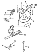 Blade Conversion Kit Diagram and Parts List for SRM-2100 Type 1 -001001 - 159490 Echo Trimmer