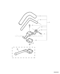 Page G Diagram and Parts List for SRM-210SB 07001001 - 07999999 Echo Trimmer